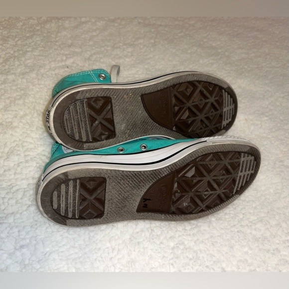 Converse Chuck Taylor All Star Hi Canvas Sneaker Teal / White Women’s Size 7.5 - Picture 5 of 7